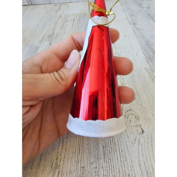 Cone Santa as is ornament medal Xmas tree decor - Picture 2 of 7